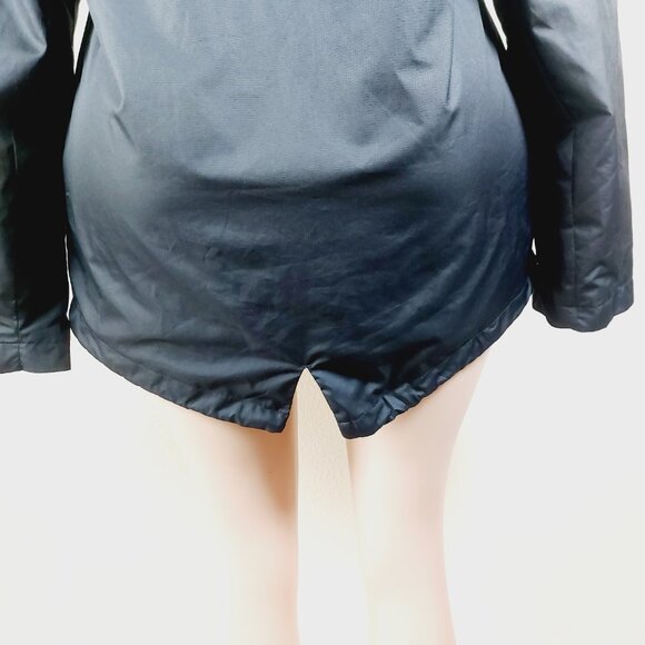 Nike Women's Black Shield Hooded Outdoor Trail Long Windbreaker Jacket Size M - Picture 10 of 14